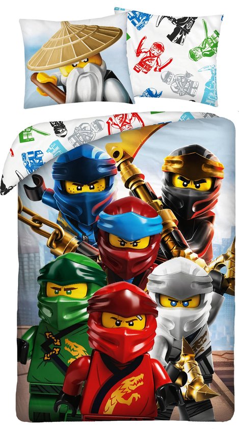 Dekbed Lego Ninjago crew: 140x200/70x90 cm