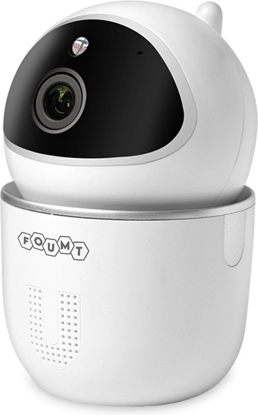 Foumt - Babyfoon - Babyfoon met camera - 1080P HD Camera - Babyfoon met camera en app - Baby - Wit