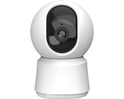 Laxihub 3MP - Wifi Babyfoon Met App - Camera voor binnen met 32 GB Sd kaart - Full HD Resolutie – Wifi - Privacyfunctie - Wit