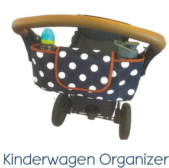 Kinderwagen Organizer - White Dots