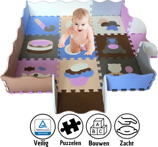 Baby World Speelmat XL – Speelkleed baby – Speelmat foam – Speelmat baby – Speeltapijt – Baby speelmat – Vloerpuzzel foam – EVA foam XL