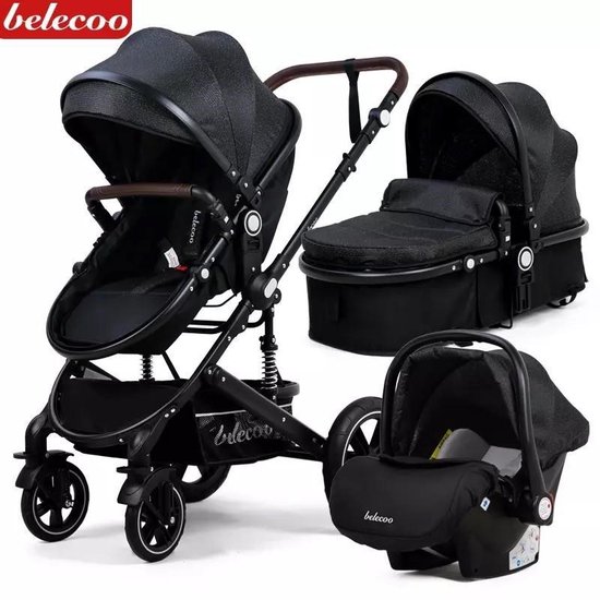 Luxe multi-functionele 3 in 1 wandelwagen - Babywagen - Kwalitatieve buggy - Opklapbare kinderwagen - Licht en flexibel