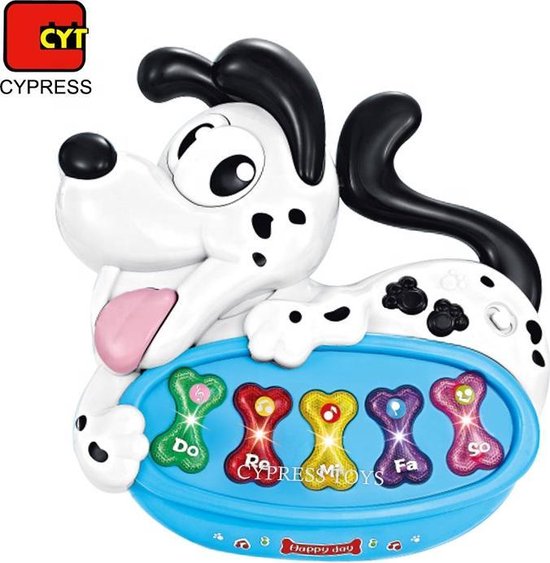 kinder piano/ baby speelgoed 0 jaar/ baby foon/ baby telefoon/ educatief speelgoed muziek instrument voor baby/ White Dog