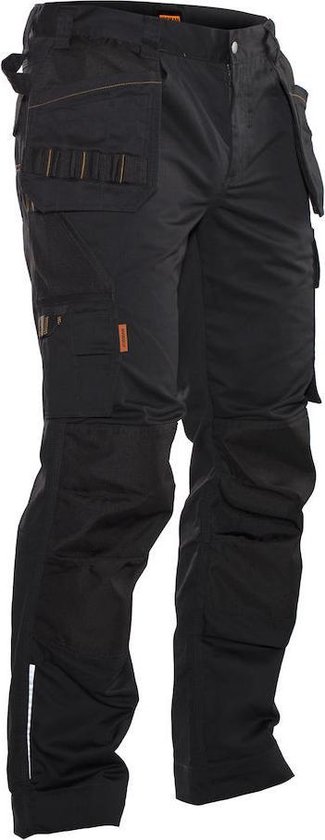 Jobman Practical 2322 Werkbroek Holsterpockets - Mannen - Zwart - 46