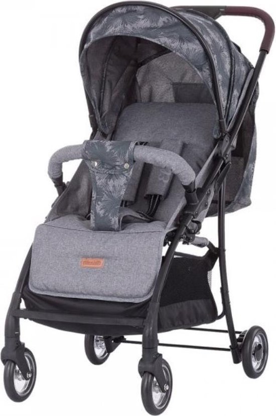 Chipolino Elea Buggy - Kinderwagen - Volledig inklapbare kinderwagen - Lichtgewicht - Grijs