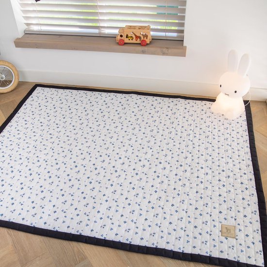 Love by Lily - groot speelkleed baby - Blueberry Clovers - 200x150 - speelmat binnen en buiten - speelmat baby