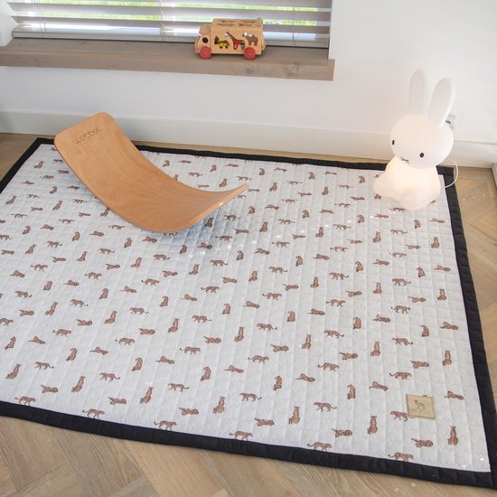 Love by Lily - groot speelkleed baby - Leopardy - 200x150 - speelmat binnen en buiten - speelmat baby