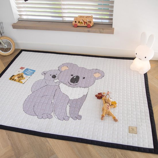 Love by Lily - Vloerkleed kinderkamer - zacht speelkleed - Koala with baby - 200x150