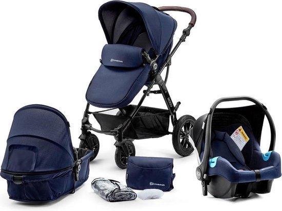 Kinderkraft Moov 3 in 1 Kinderwagen - Inclusief Autostoel - Navy