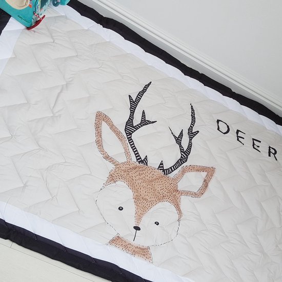 Speelkleed hert 150 x 100 Deluxe EXTRA DIK - Liefboefje - Groot Speelkleed Baby - Speelmat Kinderen - Babymat XL - Kindervloerkleed - Kraamcadeau - Speelkleed Kinderen - 50+ design speelkleden