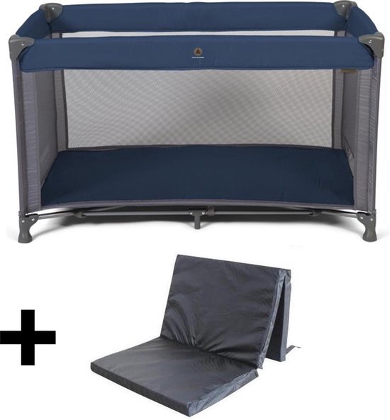 Topmark Charlie Campingbedje Inclusief Matras - Blauw