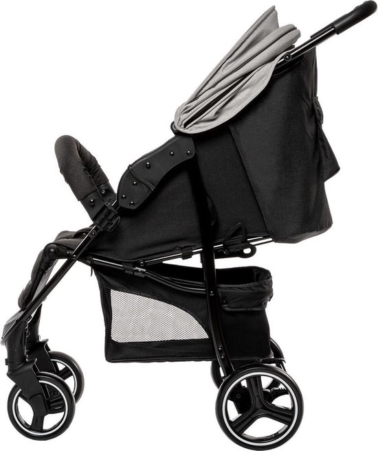 BabyGO Basket Lichtgrijs Melange Wandelwagen