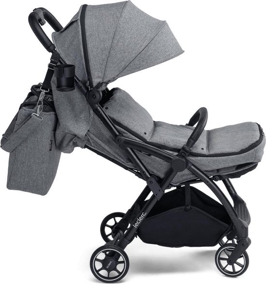 Leclerc Baby Comfortabele Universele Voetenzak Polar – Buggy/Kinderwagen – Grey Melange