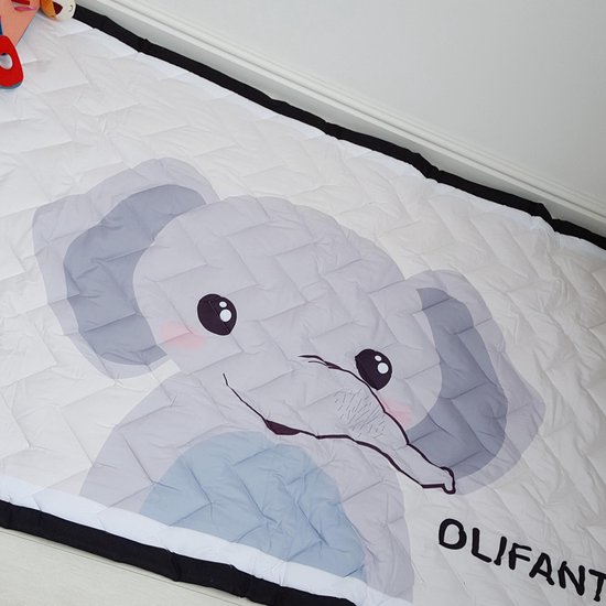 Speelkleed olifantje 150 x 100 Deluxe EXTRA DIK - Liefboefje - Groot Speelkleed Baby - Speelmat Kinderen - Babymat XL - Kindervloerkleed - Kraamcadeau - Speelkleed Kinderen - 50+ design speelkleden