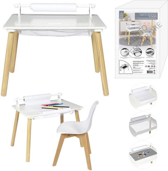 Lego Kindertafel - Bouwtafel - Kindertafel met opbergruimte - Knutseltafel - Tekentafel - tafel met bouwplaten-grondplaat geschikt voor LEGO®