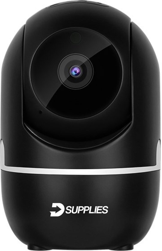 D-Supplies® | Zwart - WiFi IP 1080p HD beveiligingscamera Camera - babyfoon - Zwart - nachtzicht - tweezijdige communicatie - spraakfunctie - App -