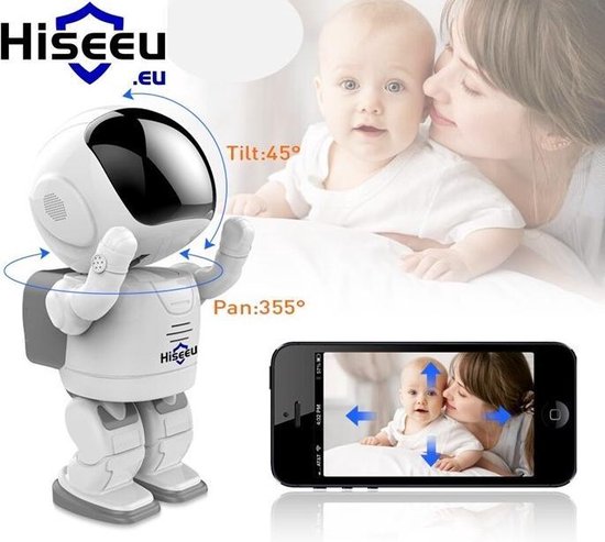 Robot Babyfoon met Camera en Tweerichtingsgesprek