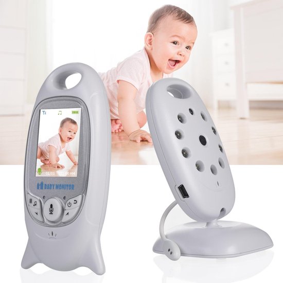 WINNES Babyfoon 2 inch  Elektronische Babysitter Radio Video Nanny Camera Nachtzicht Temperatuur Monitoring 8 Slaapliedje