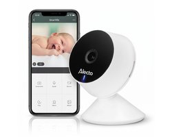 Alecto Wifi Babyfoon met Camera en App - Full HD - Melding bij beweging en geluid - SMARTBABY5 - Wit