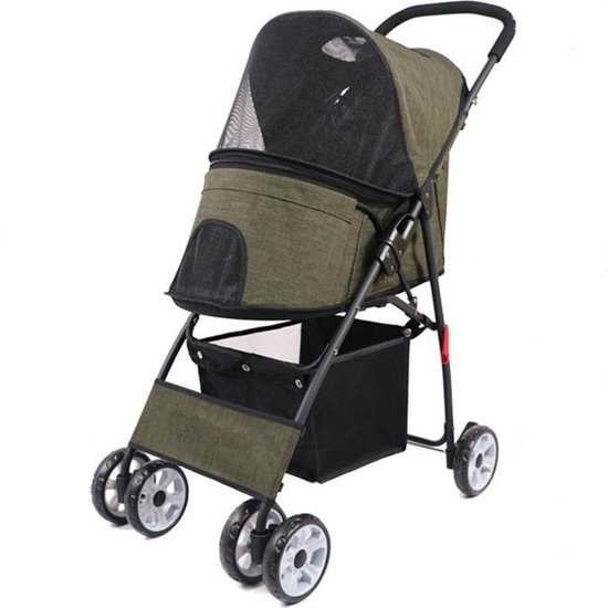 Hondenbuggy – Hondenfietskar – Inklapbare Hondenbuggy -Hondenbuggy All Terrein - Flanner®