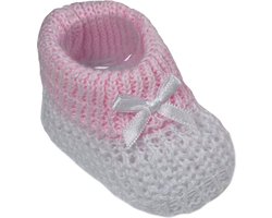 Soft Touch Babysloffen Junior 0-3 Maanden Wit Roze S431
