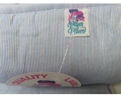 Plum Plum Babygoods - Speelkleed - Dekbed - Donsdeken - Streepje blauw - 130x95
