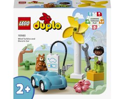 LEGO DUPLO Stad Windmolen en Elektrische Auto Set - 10985