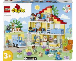 LEGO DUPLO Town 3in1 Familiehuis Speelgoed Poppenhuis voor 3+ Jarigen - 10994