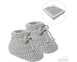 Soft Touch Babyslofjes New Born 0-3 Maanden Junior Grijs Verzonden als afbeelding met vooorgevormde inleg (pakket!)