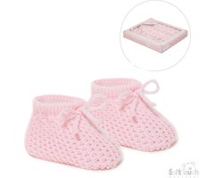 Soft Touch Babyslofjes New Born 0-3 Maanden Meisjes Roze Verzonden als afbeelding met vooorgevormde inleg (pakket!)