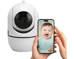 Babyfoon met Camera en App - Babyfoons met Beweeg en Geluidsdetectie - Baby monitor - FULL HD - Baby Camera - Night Vision for Baby/Nanny - Wit