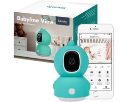 Lionelo Babyline View White - Babyfoon - 330° app-gestuurde elektronische babyfoon - twee-weg communicatie -bewegingssensor - temperatuur - nachtmodus - CryDetector - slaapliedjes
