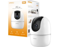 Imou A1 2K Babyfoon met Camera – 3MP Baby Monitor met App – 360° Draaibaar – Huil- & Bewegingsdetectie – Nachtzicht – Tweeweg Audio – Privacy Modus - 3 Jaar Garantie