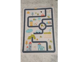 speelkleed - 100 x 150cm - speeltapijt - antislip en wasbaar - modern city