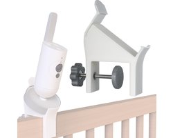 Babyfoon houder geschikt voor Philips Avent Connected SCD923/26 - Eenvoudige klembevestiging - Voor bedrand van 10 tot 42mm - o.a. geschikt voor Sniglar