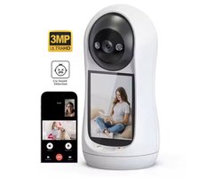 Babyfoon met Camera - Tweeweg Video & Audio - Baby Monitor - Lichaamstracking - WiFi Camera - Beweging Detectie & Alarm - Video oproep - Intercom - Smart 2MP Baby Security Camera - IP Wireless CCTV Surveillance