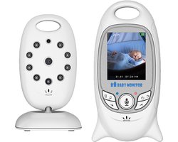 Babyfoon met Camera - Baby Monitor met VOX - Camera voor binnen - Nachtzicht - Babyphone met Temperatuurweergave - 2,0 "LCD VOX-video - Baby Monitor Uitbreidbaar tot 4 camera's - Wit