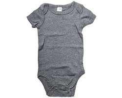 Romper korte mouw - Grijs - Baby Kiss - Maat 74/80