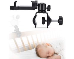 Flexibele babyfoonhouder voor wieg of wandplank – Eenvoudige installatie zonder gereedschap