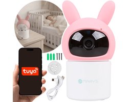 Mary's Draaibare elektronische babyfoon, kindercamera konijn, WiFi TUYA, bewegingsdetectie, USB