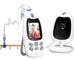 BOIFUN Babyfoon met Camera - 2 Inch LCD Scherm - Zonder Wifi - Nachtzicht - Tweewegcommunicatie - Temperatuurweergave - VOX - Slaapliedjes - Babyfoon met Houder