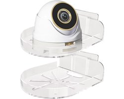Babyfoon Wandhouder - Camera Beugel - Veilige Plaatsing - Zonder Boren - 2 Stuks - Wit
