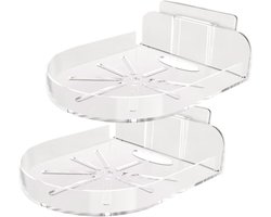 Babyfoon Wandbevestiging - Babycam Plank - Babykamer Organiseren - Zonder Boren Bevestigen - 2 Stuks - Wit