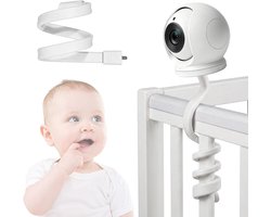Babycamera Houder - Babyfoon Accessoire - Baby Bewaken - Flexibele Zwanenhals - Universeel - Wit