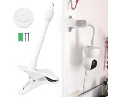 Babyfoonhouder - Camerastandaard - Veilige Beveiliging - 360 Graden Verstelbaar - 25 cm - Wit