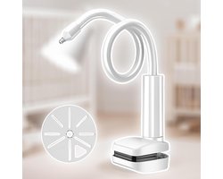 Babyfoon standaard - Camera houder - Kind in de gaten - Flexibele lange arm - 1-2 cm arm - Wit