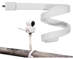 Babyfoon Houder - Camera Plank - Babykamer Bewaken - Verstelbare Hoek - 52 cm - Wit