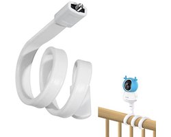 Babyfoon Houder - Camera Klem - Baby in de gaten - Buigbaar Zonder Boren - 52 cm - Wit