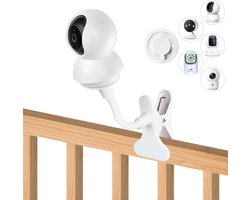 Babyfoon Camera Houder - Flexibele Clip - Baby Observeren - Gereedschapsloze Installatie - 40 cm Gooseneck - Wit