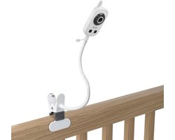 Camera houder - Babyfoon clip - Babykamer monitoren - Geen boren nodig - 5 inch scherm - Wit